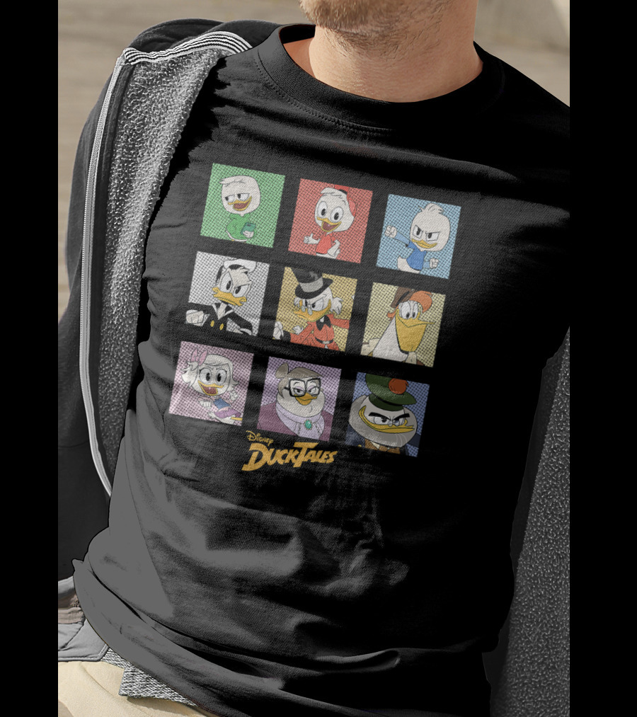 Disney DuckTales Nine Character Box Up Group Shot T-Shirt