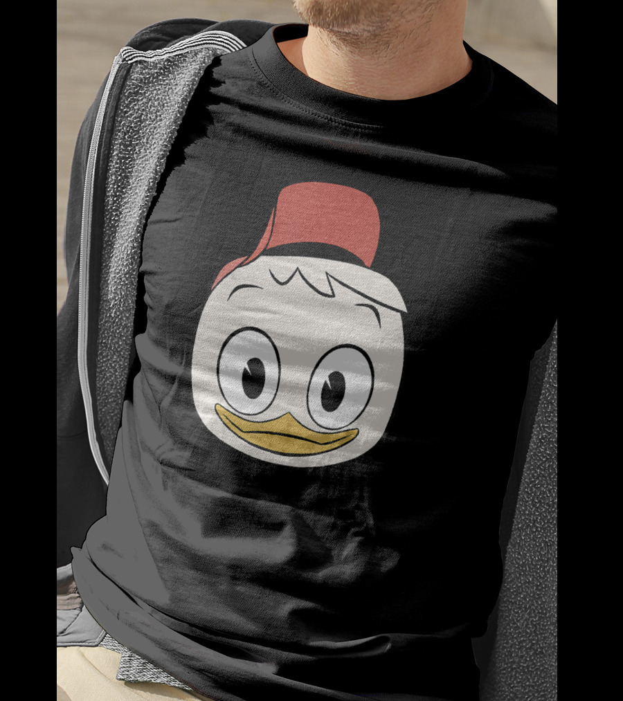 Disney DuckTales Huey Big Face Iconic Red Hat T-Shirt