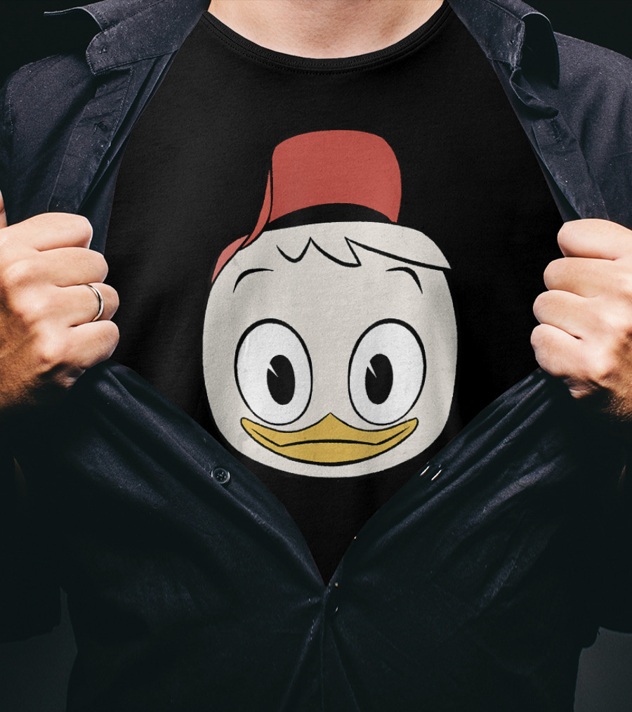 Disney DuckTales Huey Big Face Iconic Red Hat T-Shirt