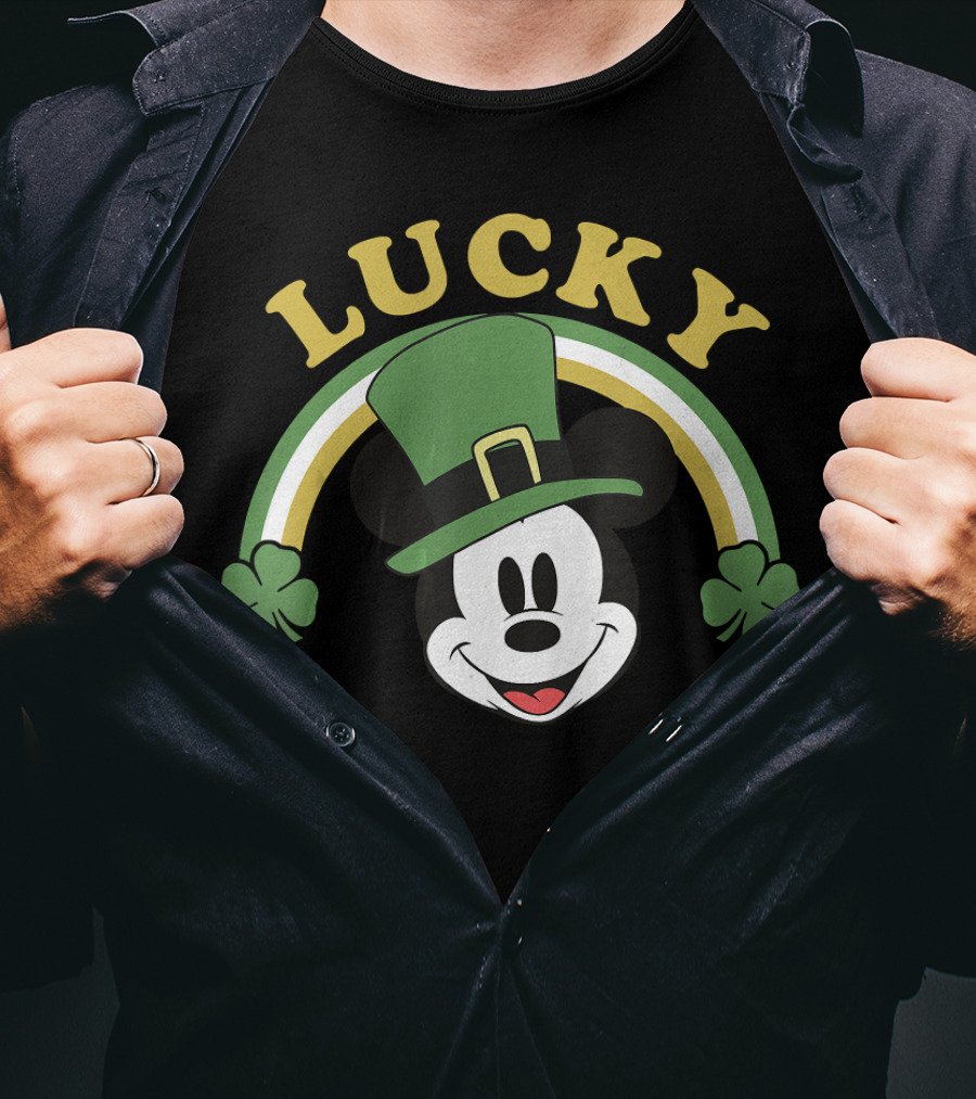 Lucky Mickey St. Patrick's Day Disney Mickey And Friends T-Shirt