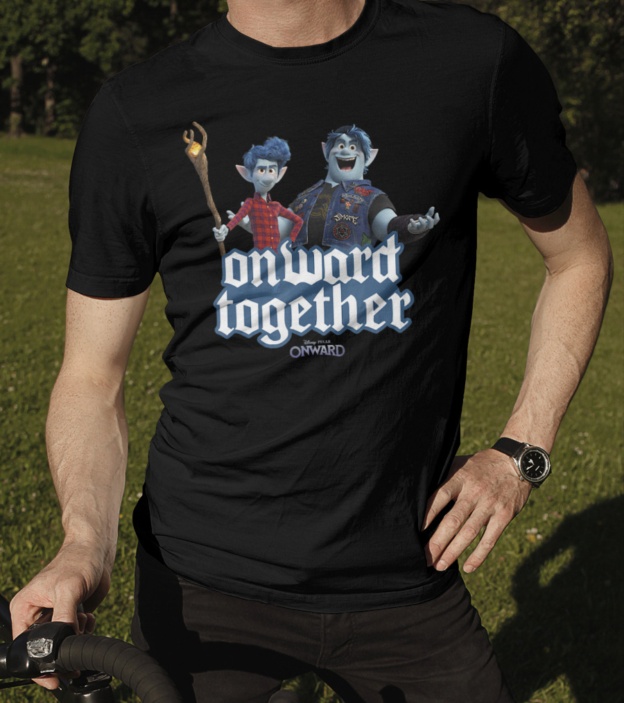 Disney Pixar Onward Barley Ian Onward Together Magic Staff Duo Adventure T-Shirt