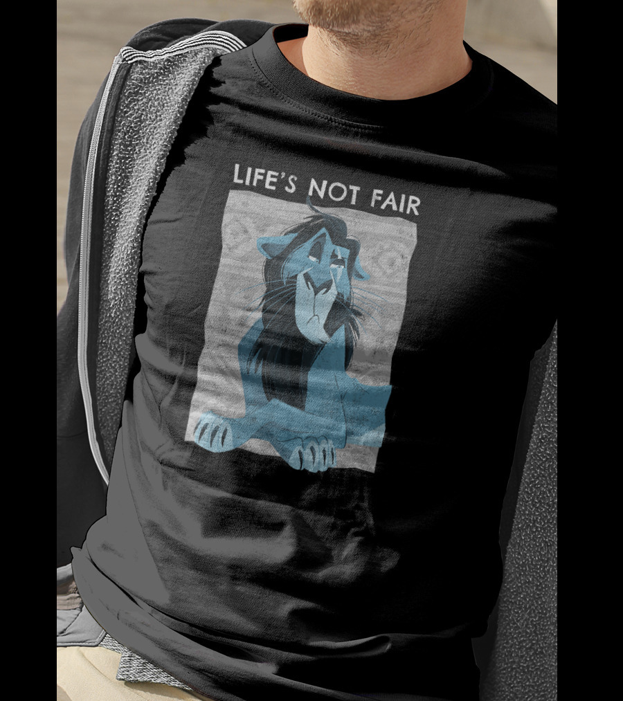 Disney The Lion King Scar Life's Not Fair Iconic Character T-Shirt