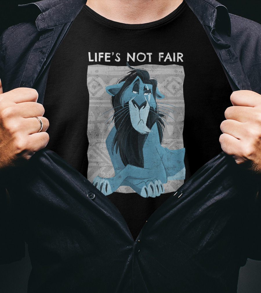 Disney The Lion King Scar Life's Not Fair Iconic Character T-Shirt