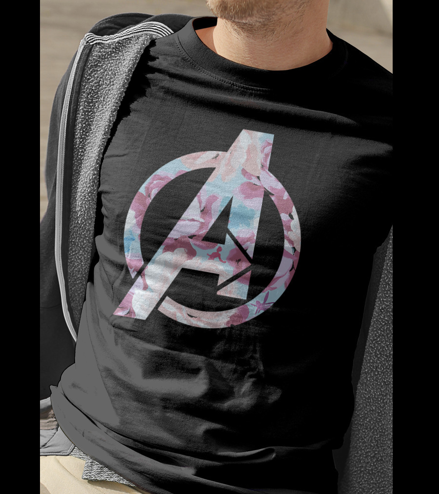 Marvel Avengers Floral Super Hero T-Shirt