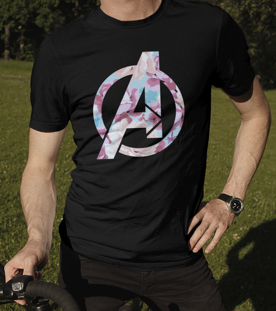 Marvel Avengers Floral Super Hero T-Shirt