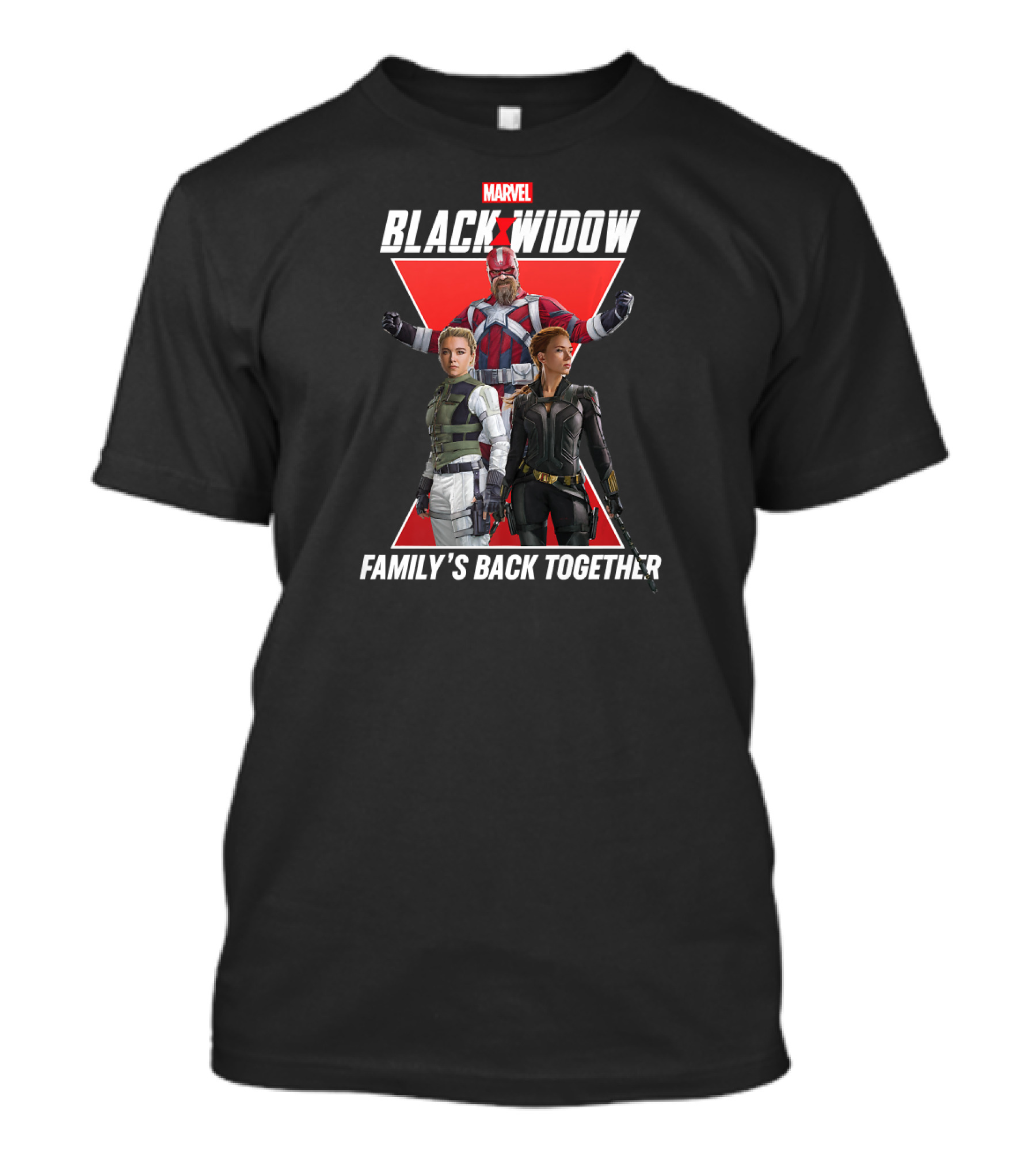 Marvel Black Widow Family's Back Together Group Shot T-Shirt
