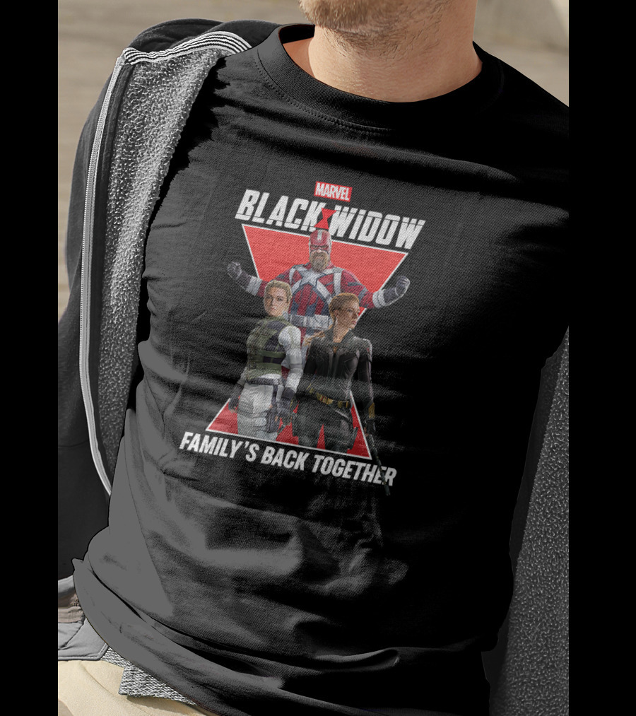 Marvel Black Widow Family's Back Together Group Shot T-Shirt