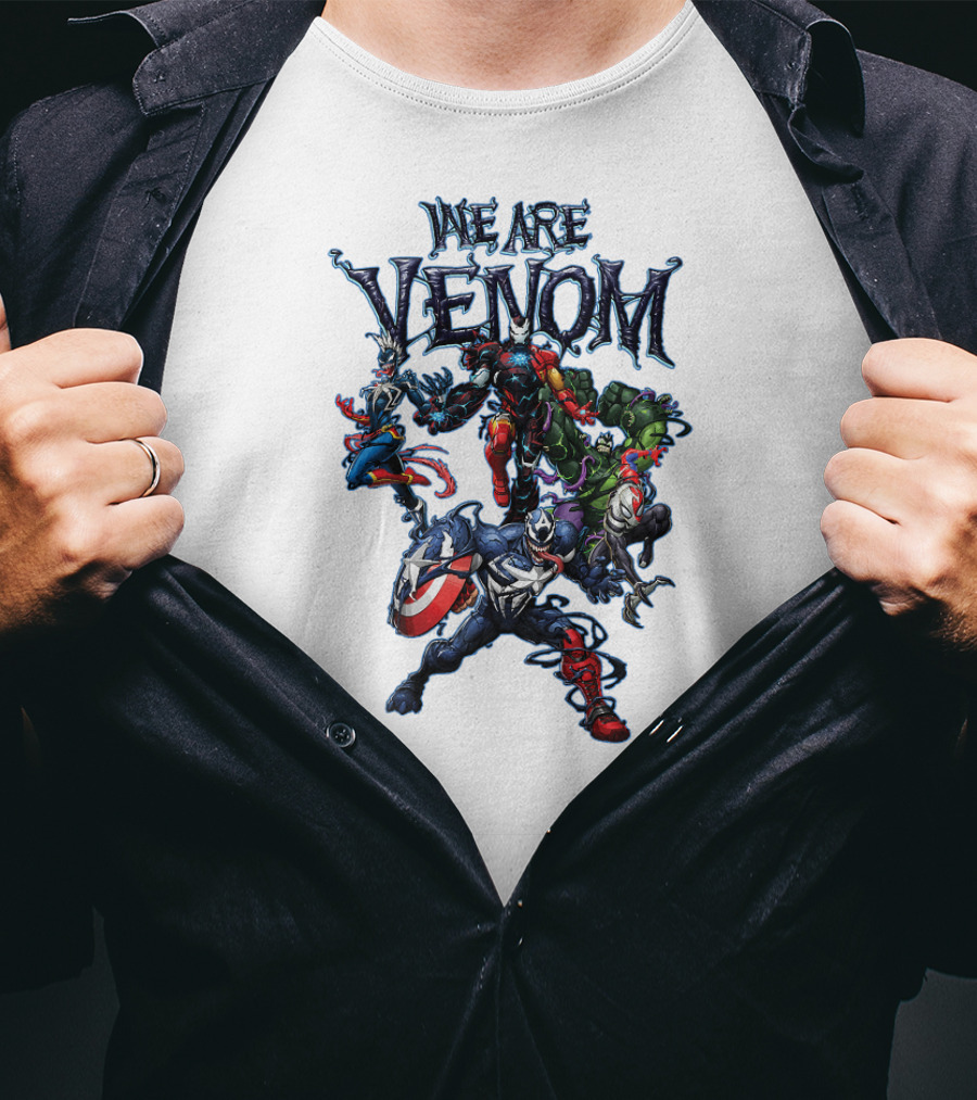 We Are Venom Marvel Spider Man Maximum Venom Group Shot Characters T-Shirt