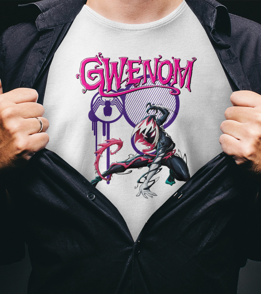 Marvel Spider-Man Maximum Venom Gwenom Dynamic Pose T-Shirt