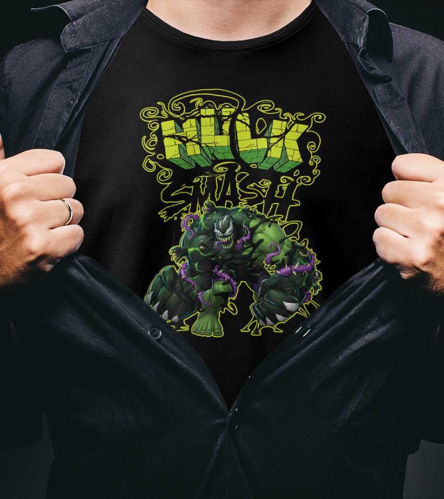 Marvel Spider Man Maximum Venom Hulk Smash Venomized Hulk T-Shirt