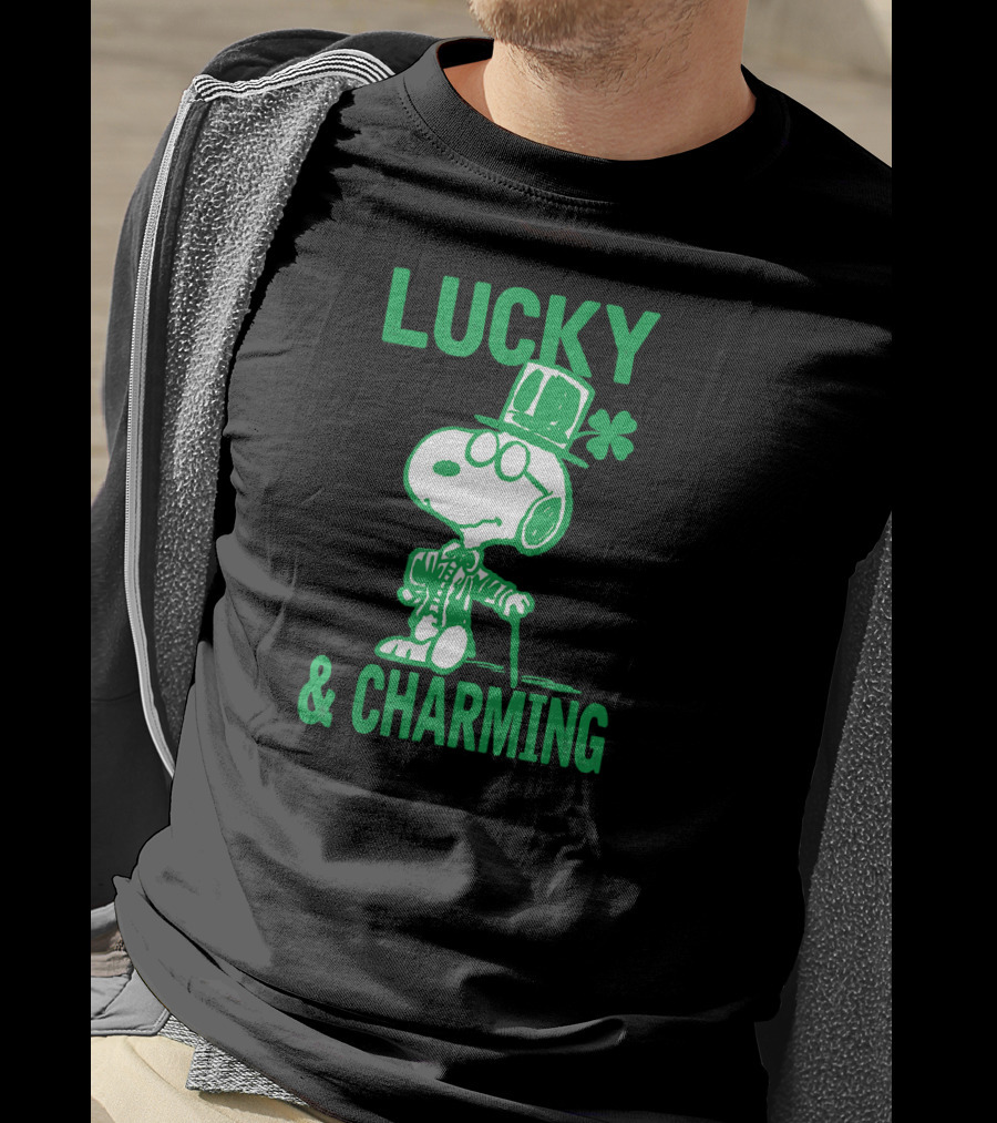 Lucky And Charming Peanuts St Patrick's Day T-Shirt