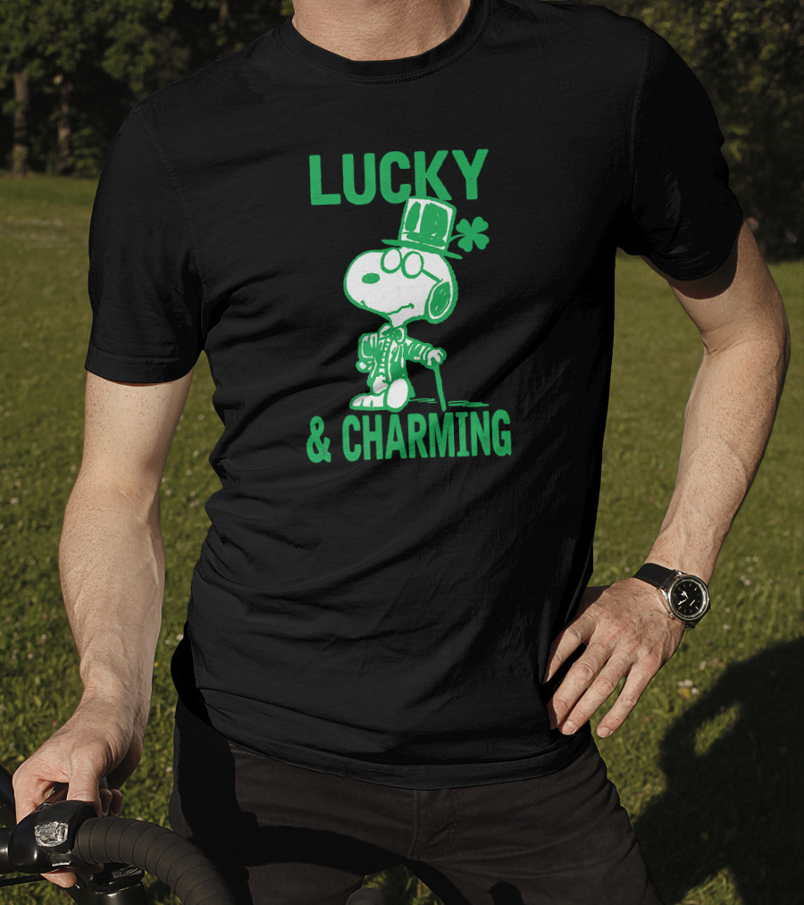 Lucky And Charming Peanuts St Patrick's Day T-Shirt