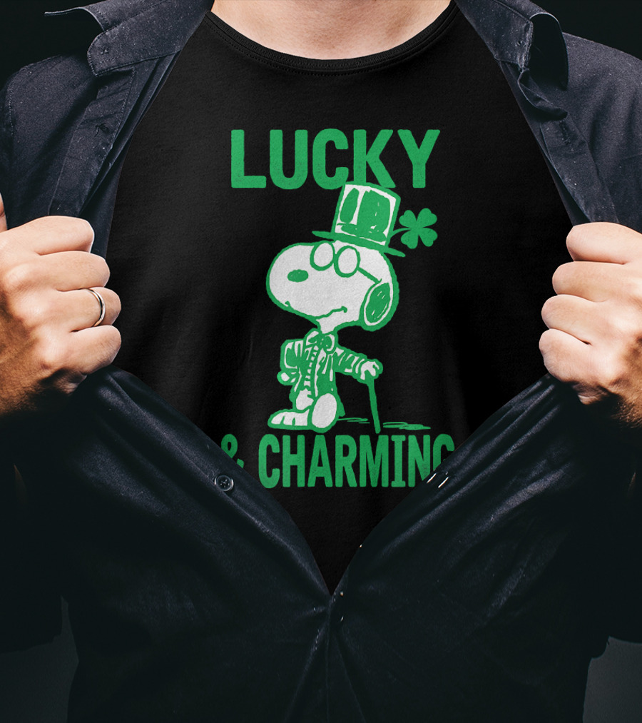 Lucky And Charming Peanuts St Patrick's Day T-Shirt