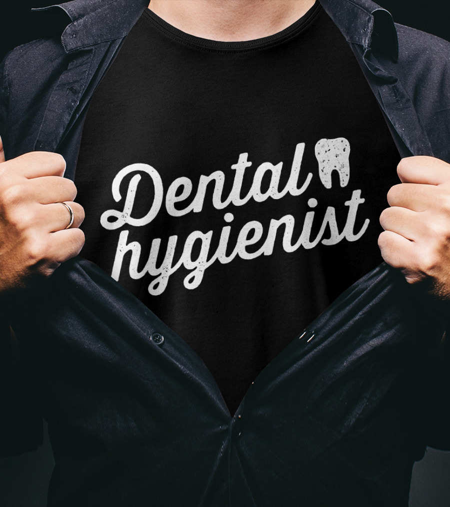 Dental Hygienist RDH Distressed Tooth Graphic Graduation T-Shirt