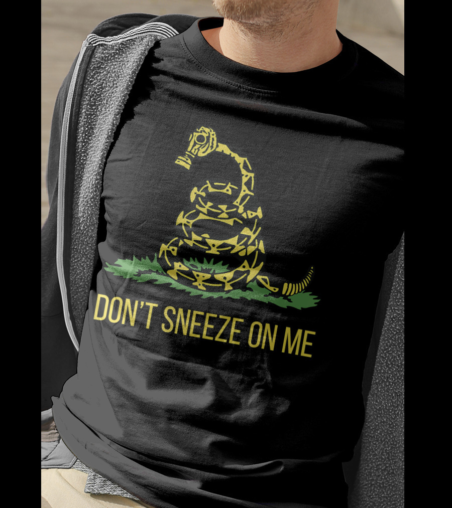 Don't Sneeze On Me Snake Gas Mask T-Shirt