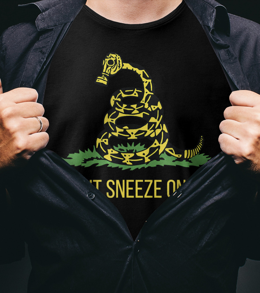 Don't Sneeze On Me Snake Gas Mask T-Shirt
