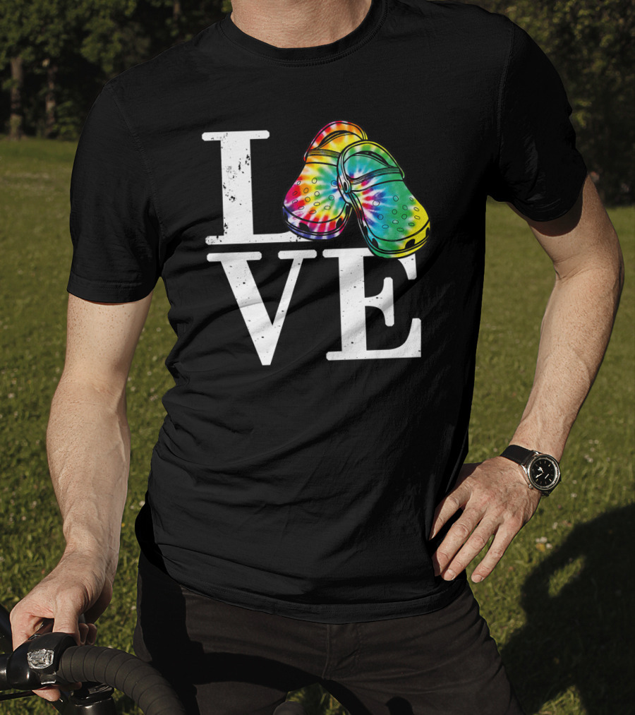 LOVE Tie Dye Crocs T-Shirt