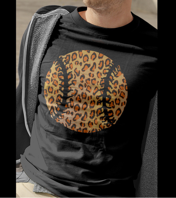 Leopard Print Softball T-Shirt