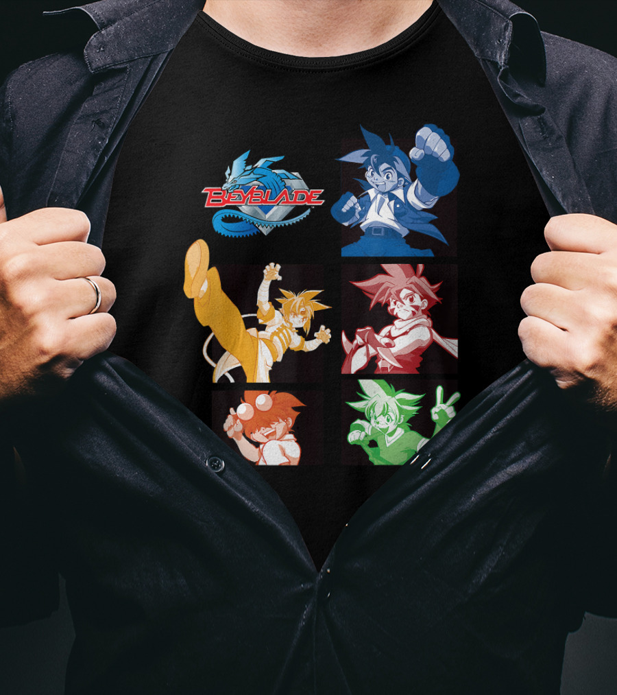BEYBLADE GENERATION 1 BLADEBREAKERS MONO DARK DRAGON T-Shirt
