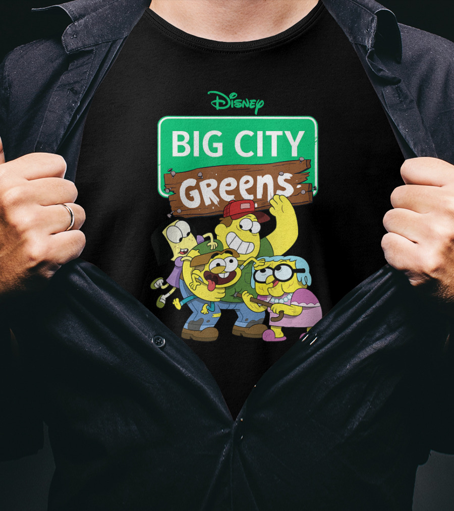 Disney Channel Big City Greens Characters Group Hug T-Shirt