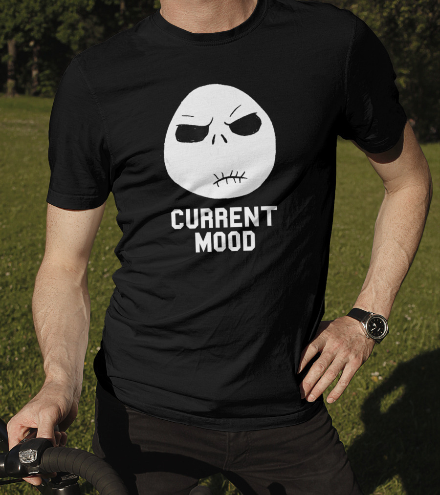 Disney The Nightmare Before Christmas Current Mood Jack Skellington Face T-Shirt