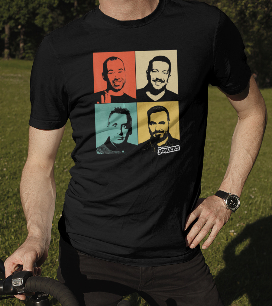 Impractical Jokers Colorful Pop Art Style Portraits T-Shirt