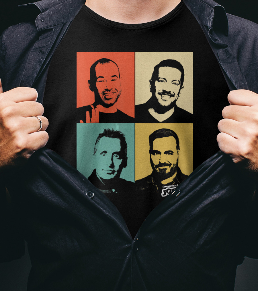 Impractical Jokers Colorful Pop Art Style Portraits T-Shirt