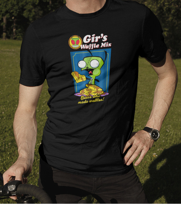 Gir's Waffle Mix Guess Who Made Waffles Invader Zim T-Shirt