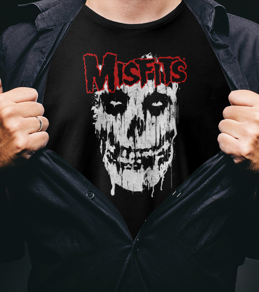 Misfits Crimson Ghost Skull Splatter T-Shirt
