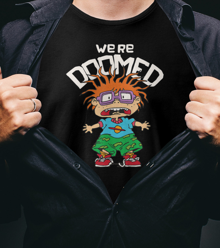 Rugrats Chuckie We're Doomed Retro Nickelodeon Animation T-Shirt