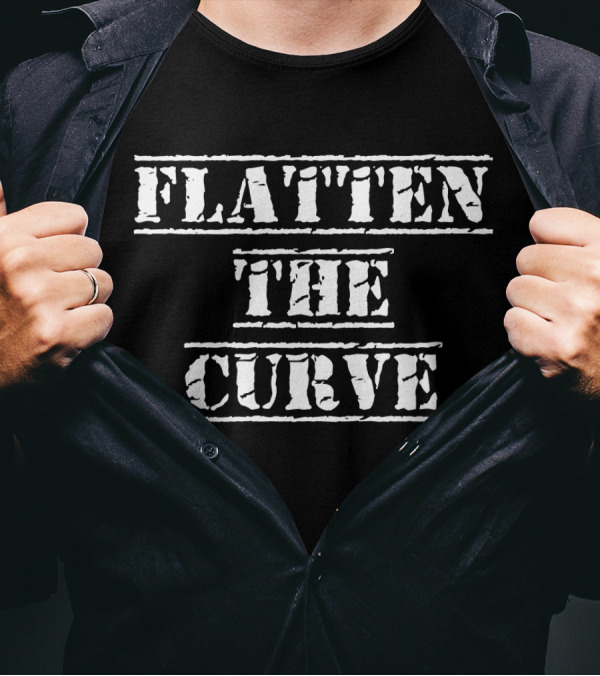 Flatten The Curve Health System Flu Support T-Shirt