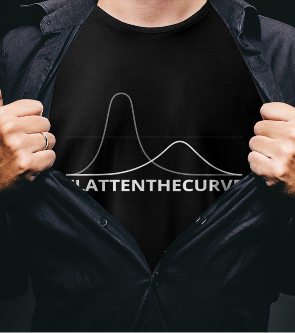 FLATTEN THE CURVE Virus Protection FlattenTheCurve T-Shirt