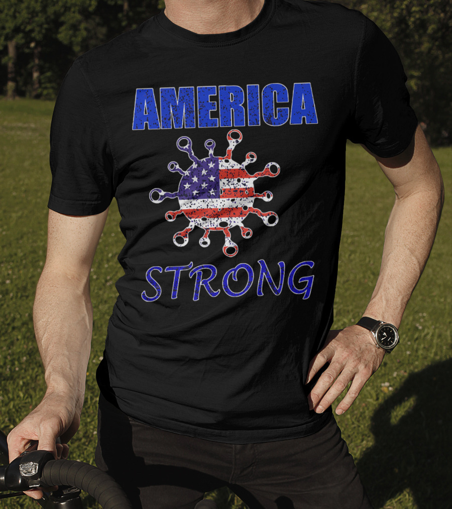 AMERICA STRONG Virus Flag Resilience T-Shirt