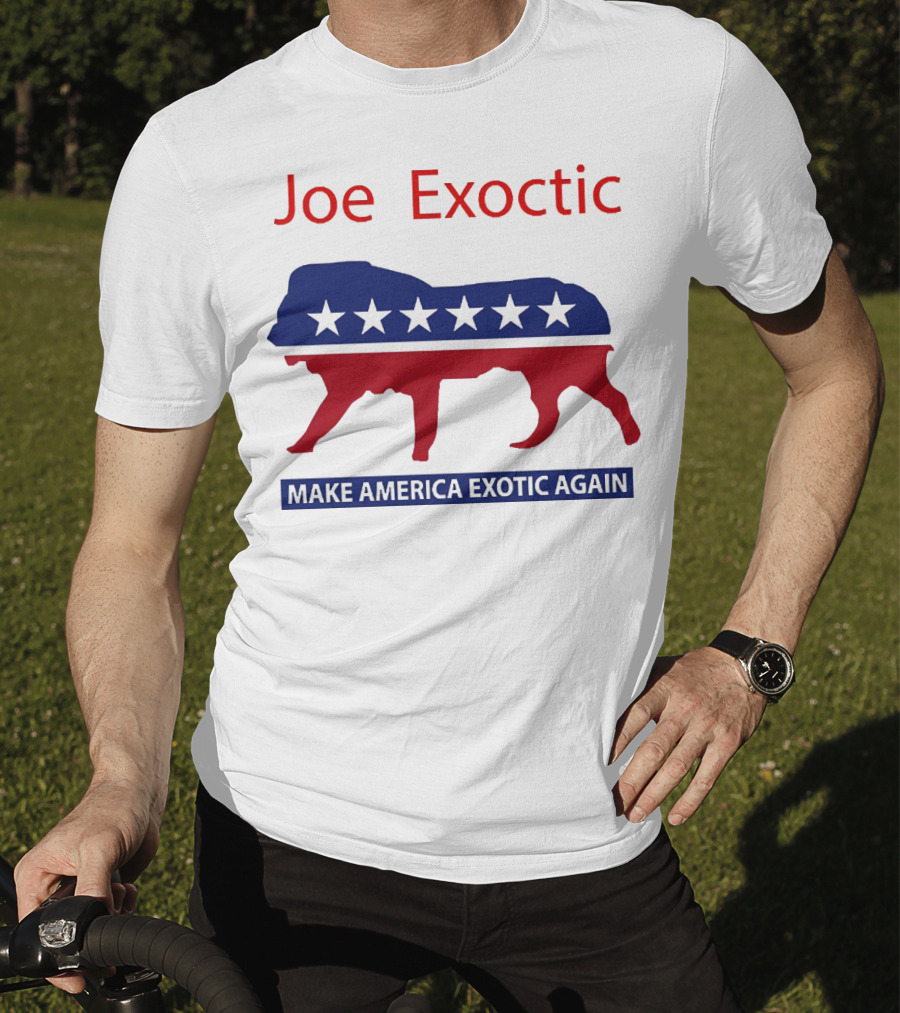 Joe Exotic Make America Exotic Again Patriotic Mascot T-Shirt