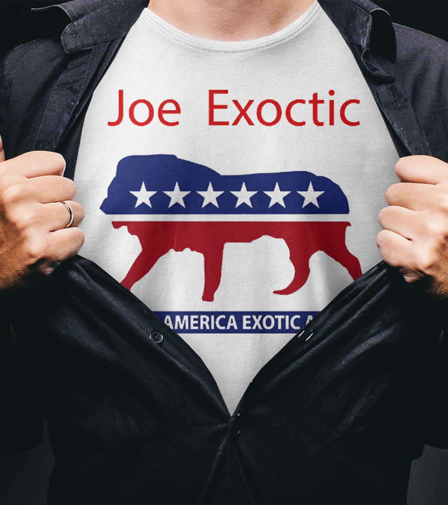 Joe Exotic Make America Exotic Again Patriotic Mascot T-Shirt
