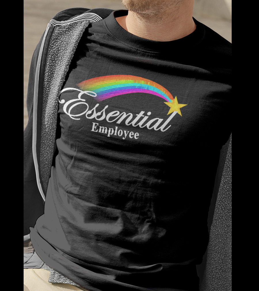 Essential Employee Rainbow And Star T-Shirt