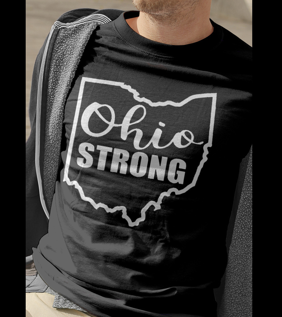 Ohio Strong State Outline Solidarity T-Shirt