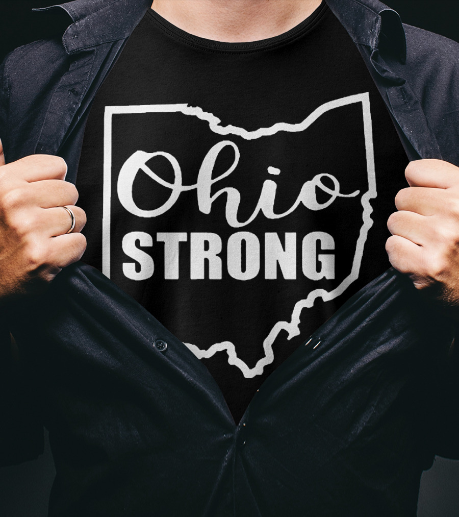 Ohio Strong State Outline Solidarity T-Shirt