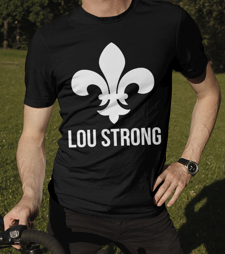 LOU STRONG Fleur-de-Lis T-Shirt