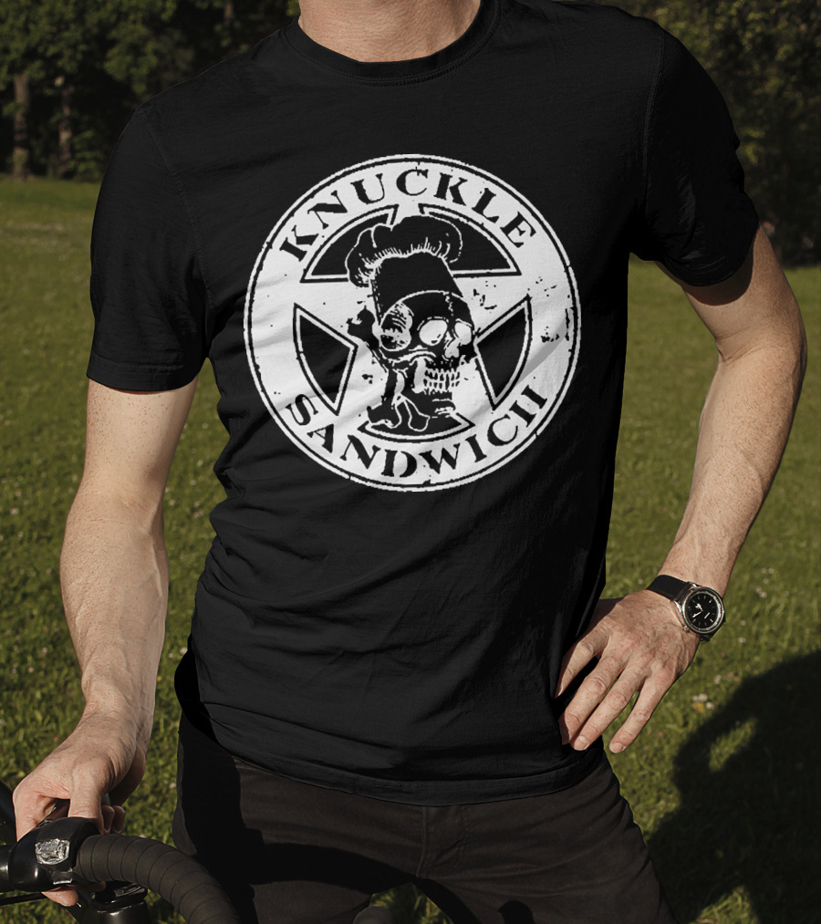 Knuckle Sandwich Skull Chef Emblem T-Shirt