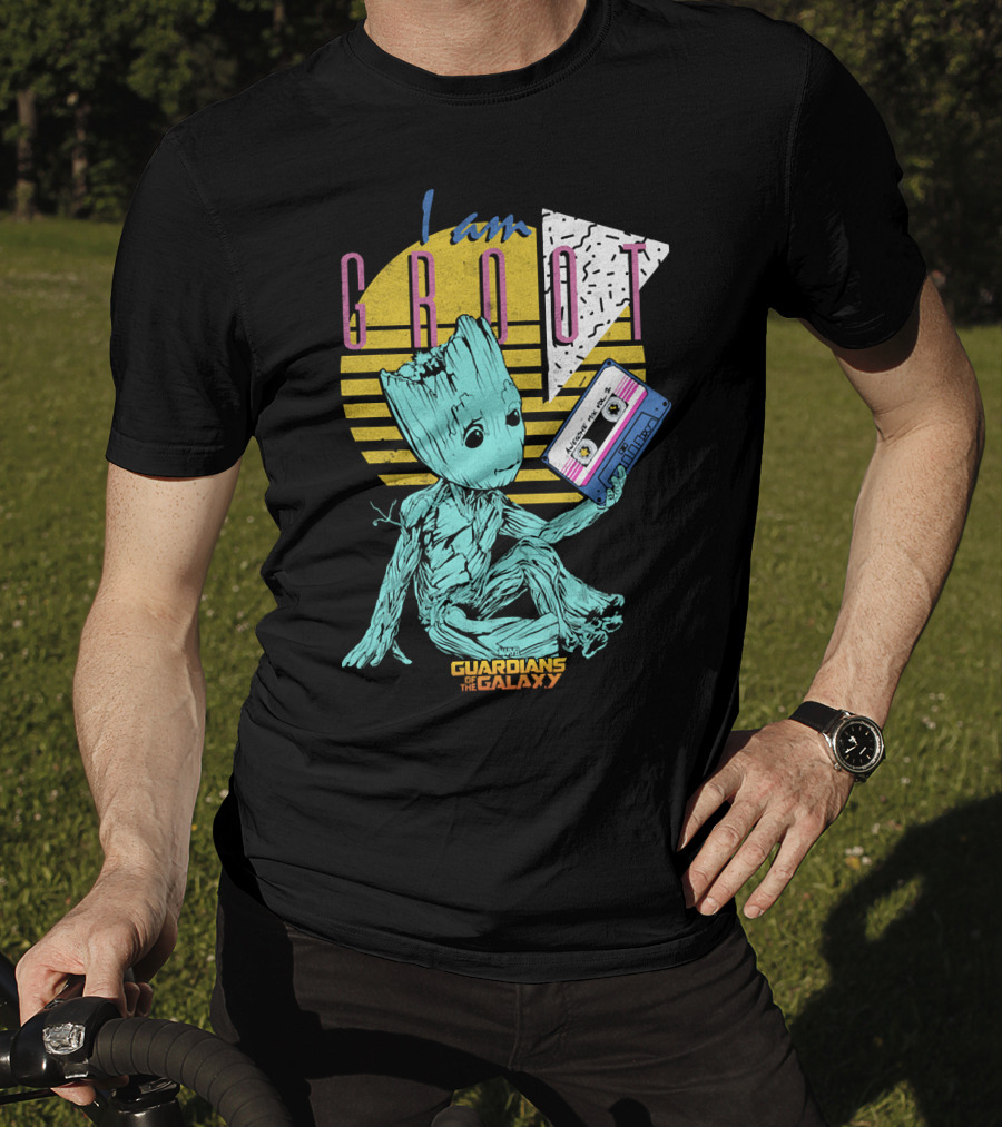 I Am Groot Guardians Of The Galaxy Mixtape T-Shirt