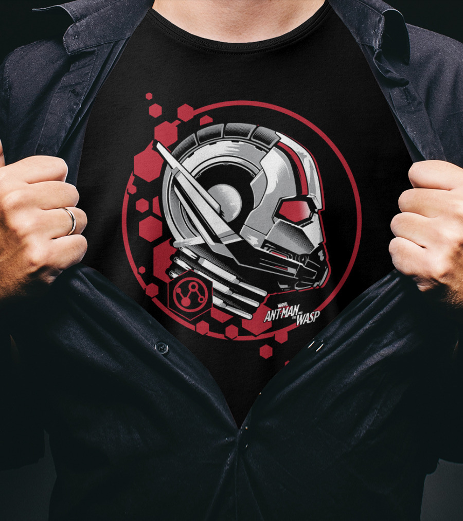 Marvel Ant-Man And The Wasp Helmet Hexagon T-Shirt