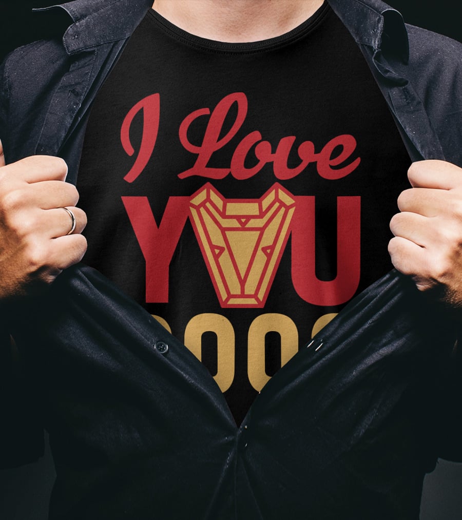 I Love You 3000 Marvel Arc Reactor T-Shirt