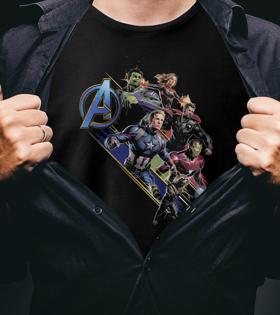 Avengers Marvel Heroes Assemble Iconic Characters T-Shirt