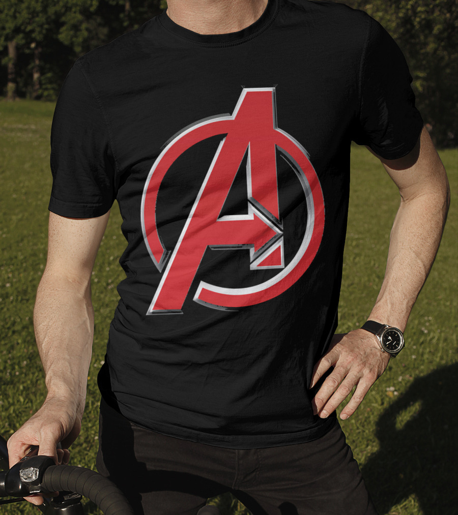 Avengers Red A Emblem Marvel Iconic T-Shirt