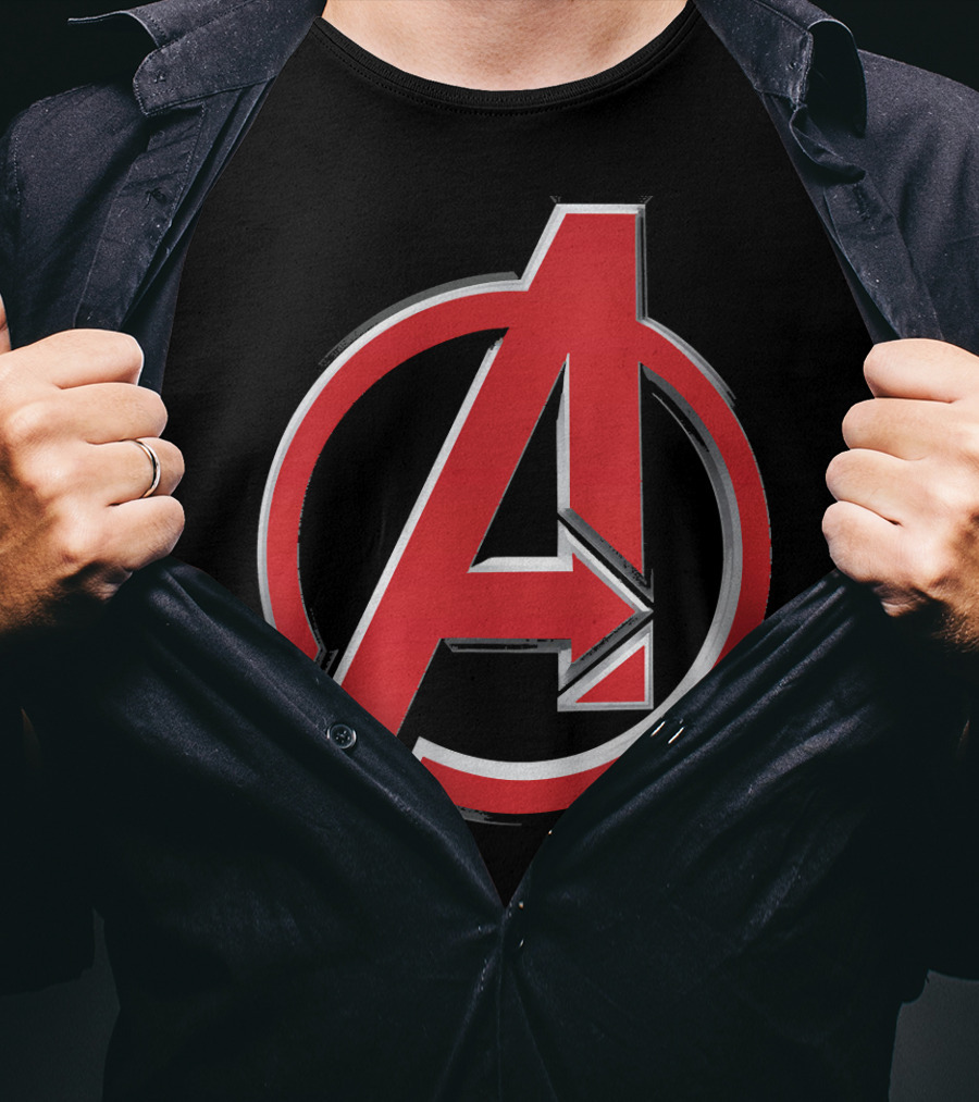 Avengers Red A Emblem Marvel Iconic T-Shirt