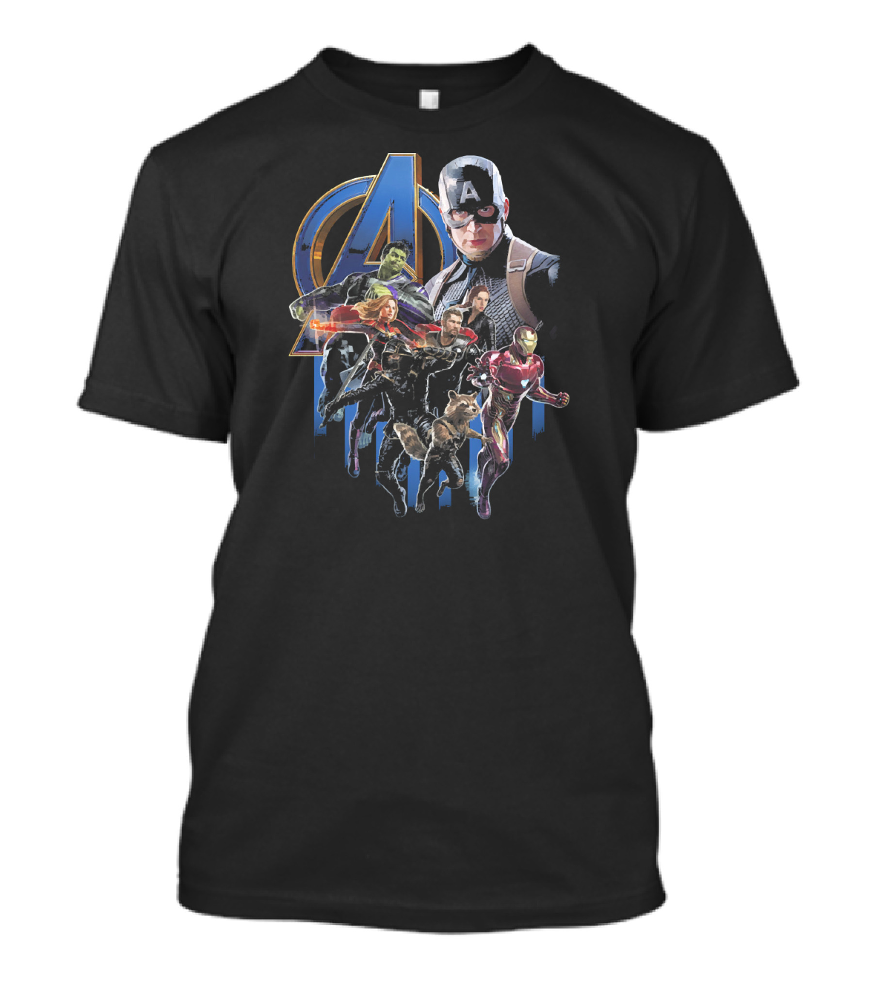Marvel Avengers Captain America Iron Man Hulk Black Widow Guardians Of The Galaxy T-Shirt