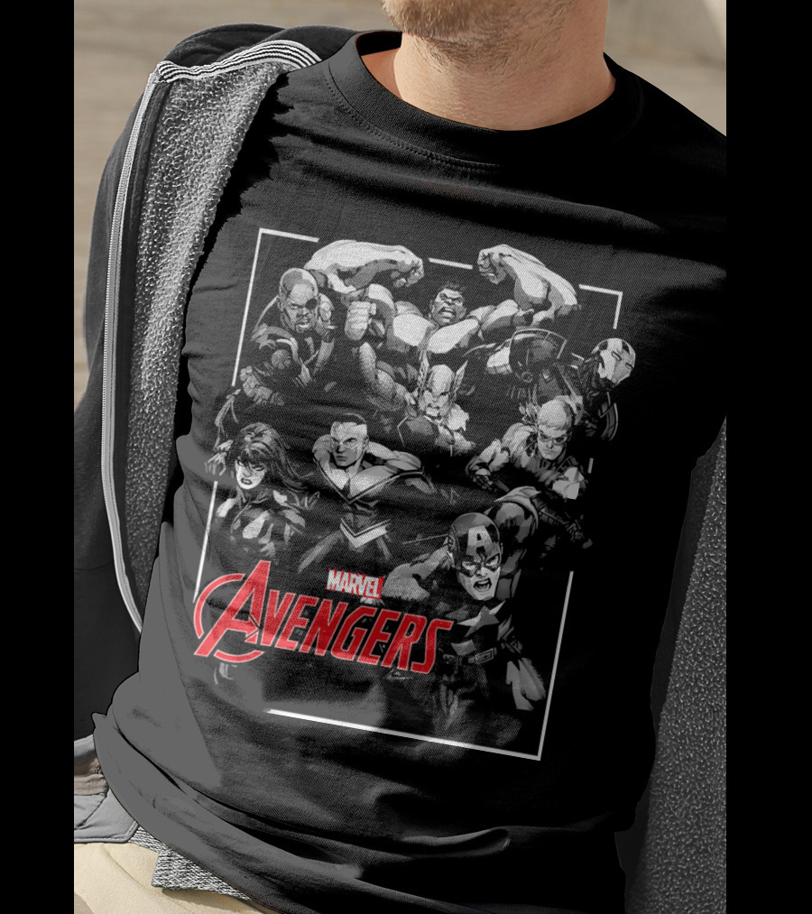 Marvel Avengers Heroes Unite Pop Out T-Shirt