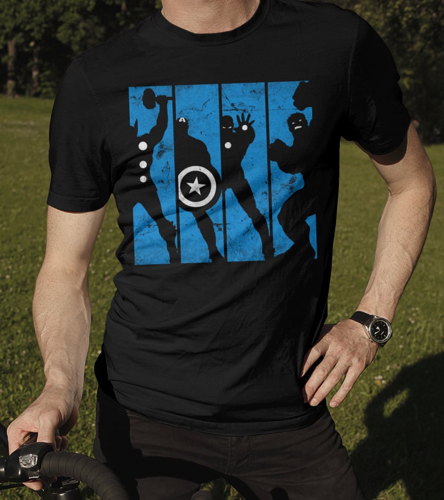 Marvel Avengers Iconic Hero Silhouettes T-Shirt