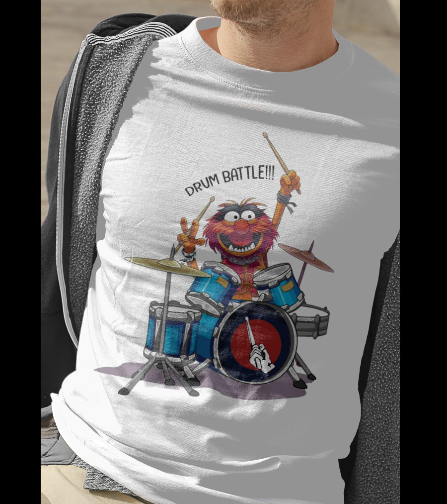 The Muppets Animal Drum Battle Iconic Drummer Scene T-Shirt